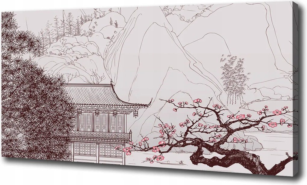 Vászonkép Kínai táj 100x70 cm