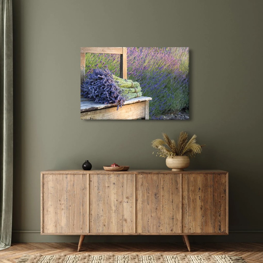 Kép - Levendula csokrok (90x60 cm)