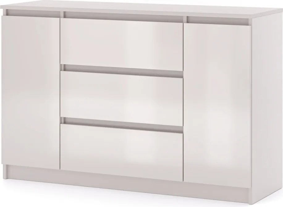 SIMPLE komoda 120 2D3S kaszmir/kaszmir połysk