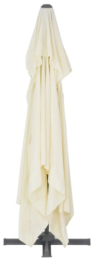 konzolos kerti napernyő alumínium rúddal 400 x 300 cm homokszínű