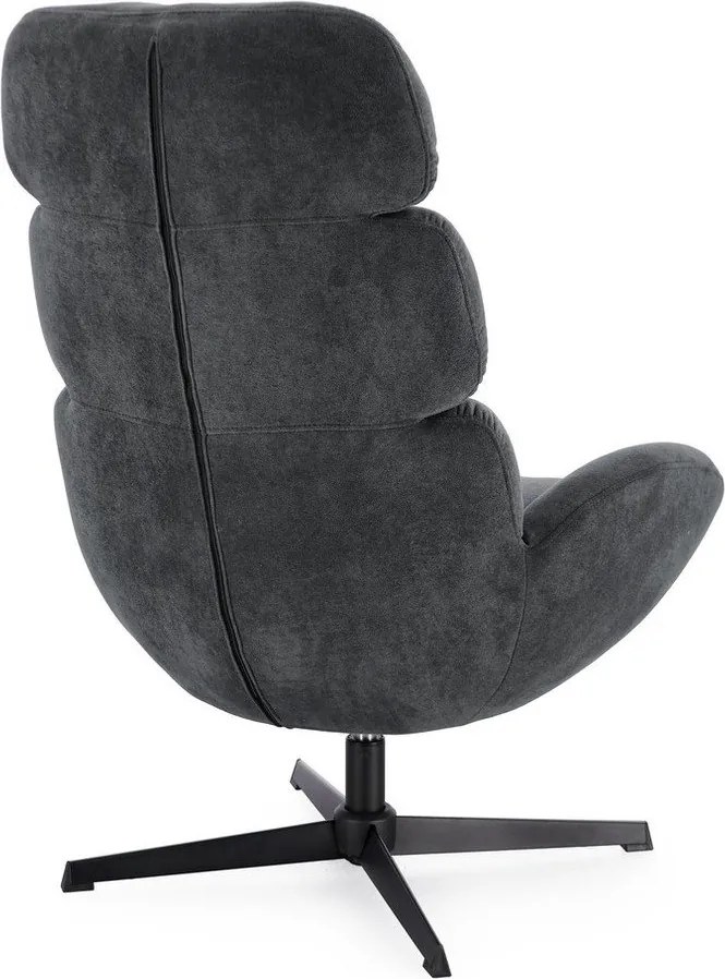 Fekete forgó fotel Violante – Bizzotto