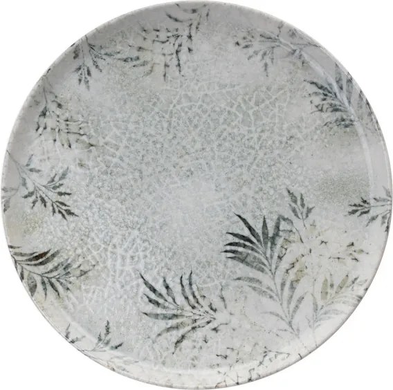 18 részes porcelán étkészlet fehér-antracit