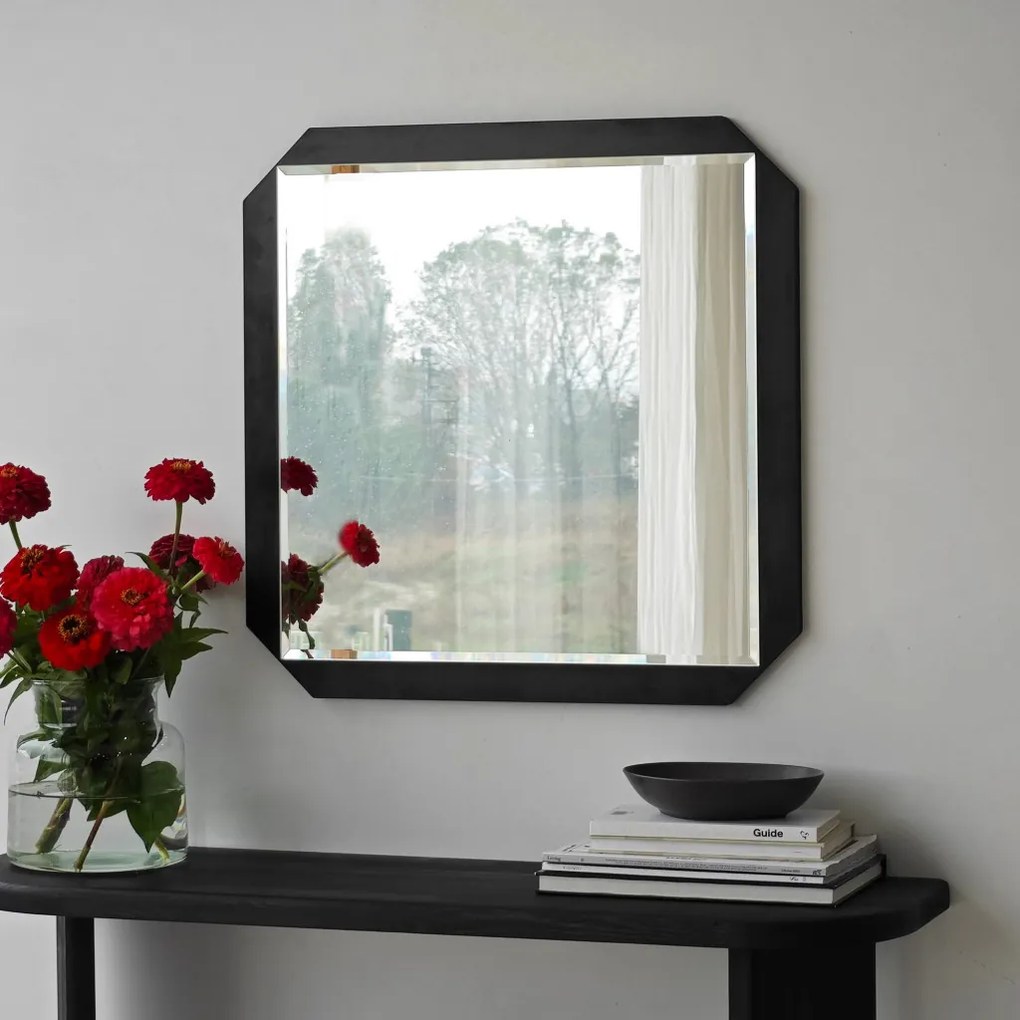 Carre tükör, fekete, 70 cm