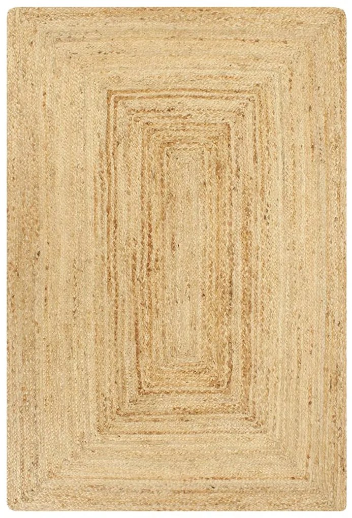 természetes színű kézzel font jutaszőnyeg 80 x 160 cm
