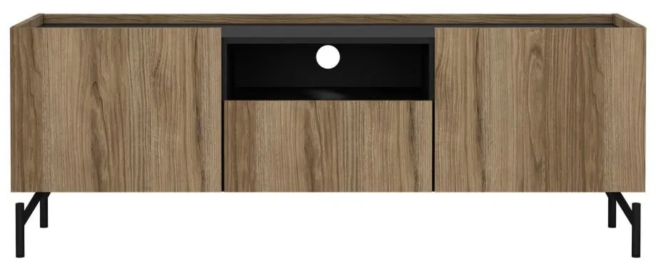 Barna TV-állvány tölgyfa dekorral 147x54x41 cm Bergen – Tvilum