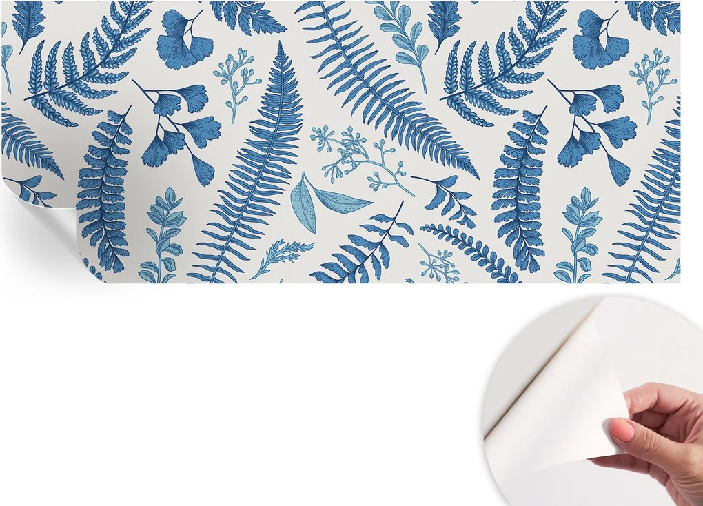 Öntapadós tapéta Fali furnér 3D hatás Botanikus minták 250x104 cm