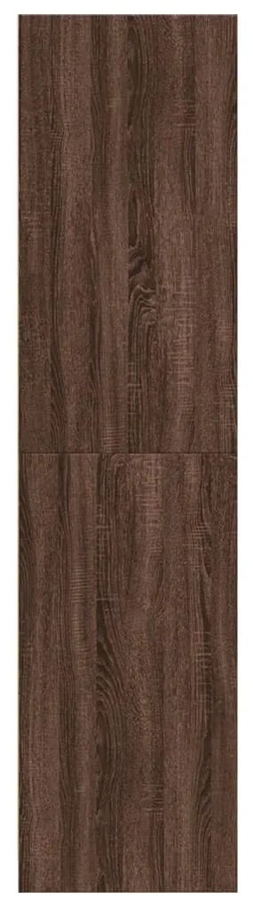 vidaXL barna tölgy színű szerelt fa ruhásszekrény 30 x 50 x 200 cm