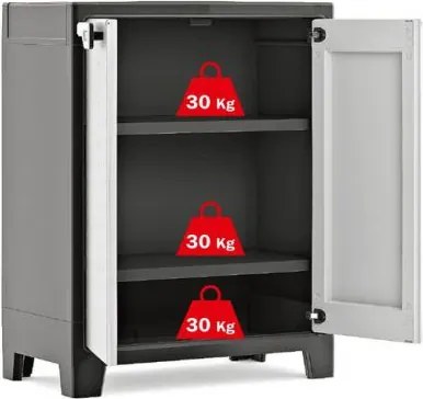 Keter Kerti tároló szekrény TITAN LOW 100 x 80 x 44 cm