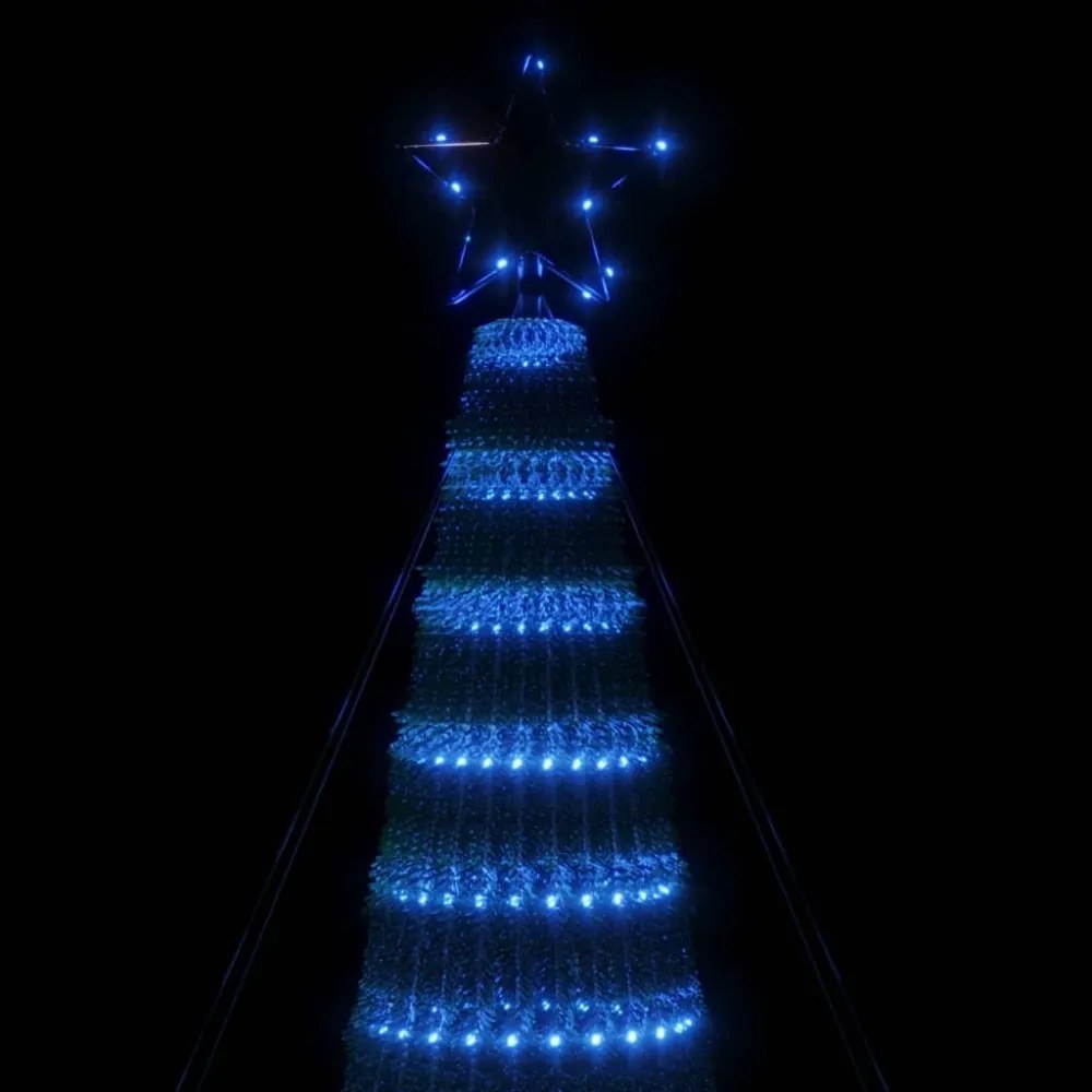 kék LED karácsonyfa 688 LED 300 cm