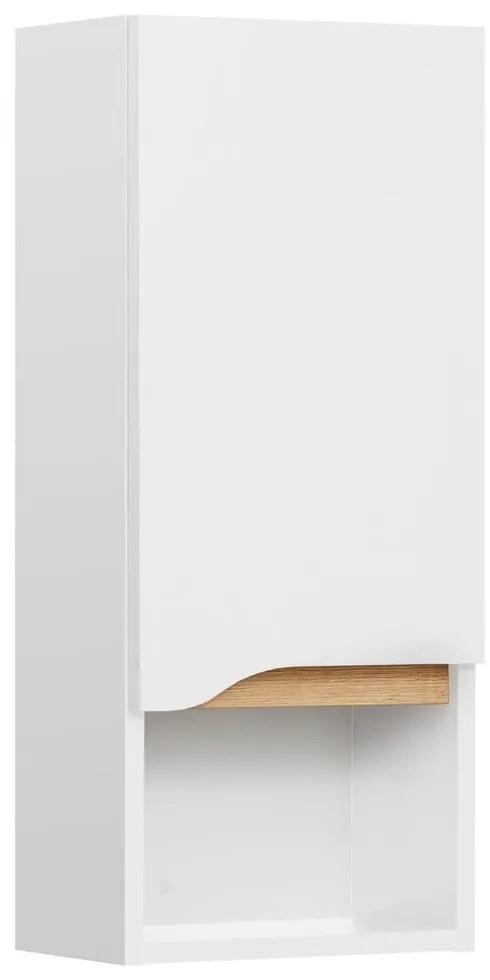 Fehér magas fali fürdőszoba szekrény 30x70 cm Set 857 – Pelipal