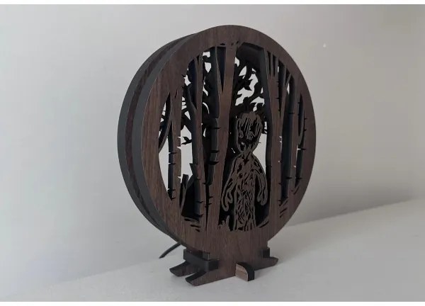 Li-Go 23613/DUB2 - Fényerőszabályozható LED asztali dekoráció LED/12W/230V 20x22 cm tölgy