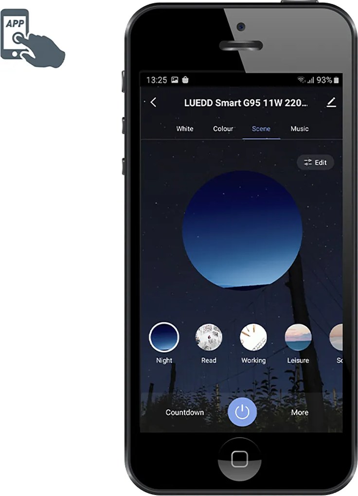 3 db-os készlet okos E27 LED izzó A60 matt RGBW 8,5W 806lm 2700K