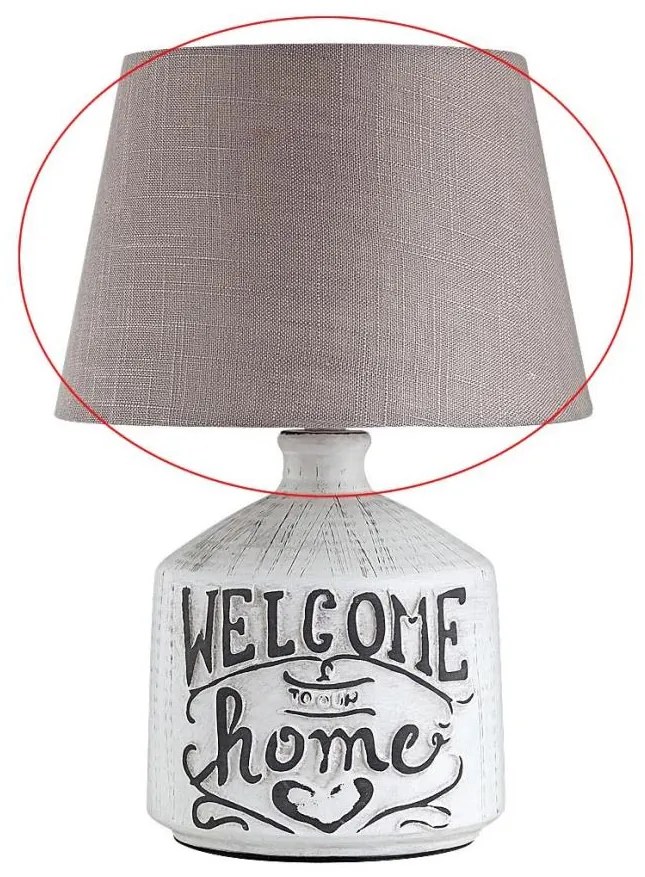 Rabalux - Cserebúra asztali lámpához PETRA E14 barna/fehér