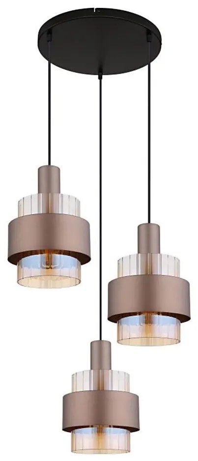 Globo 15560-3HA - MILLEY kábeles csillár 3xE27/60W/230V