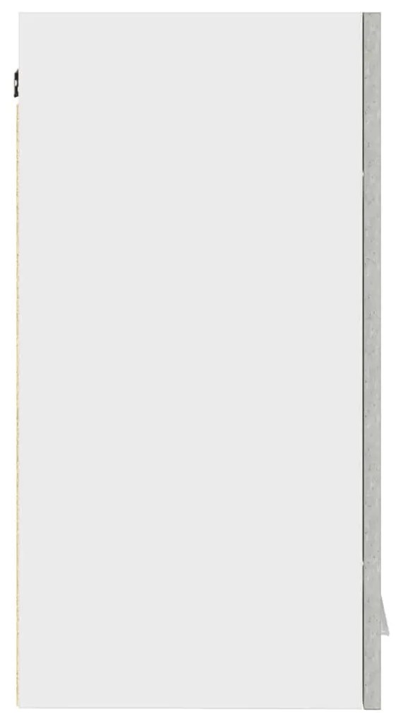 betonszürke szerelt fa konyhai fali szekrény 60x31x60 cm
