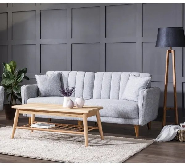 KITO szürke, kihúzható kétszemélyes kanapé