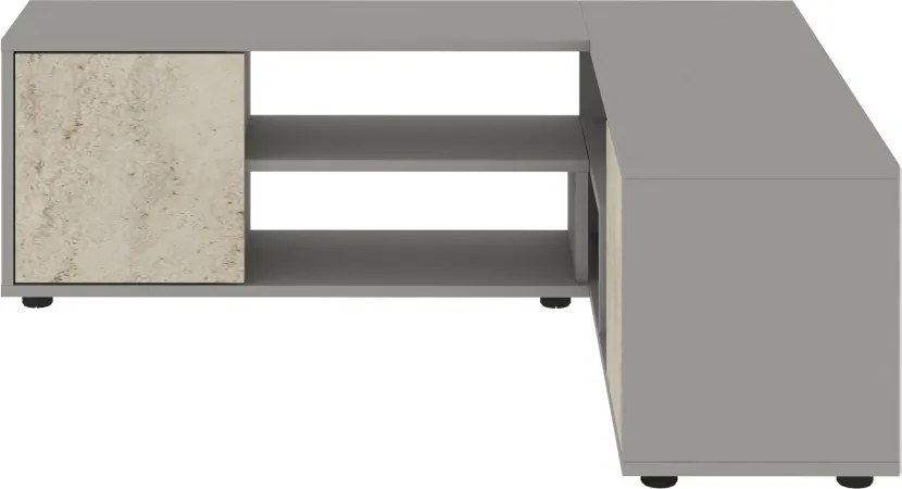 Rosa TV-állvány, szürke-travertin, 120 cm