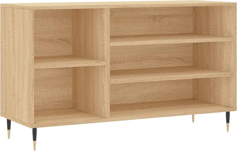 vidaXL sonoma tölgy színű szerelt fa cipőszekrény 102x36x60 cm
