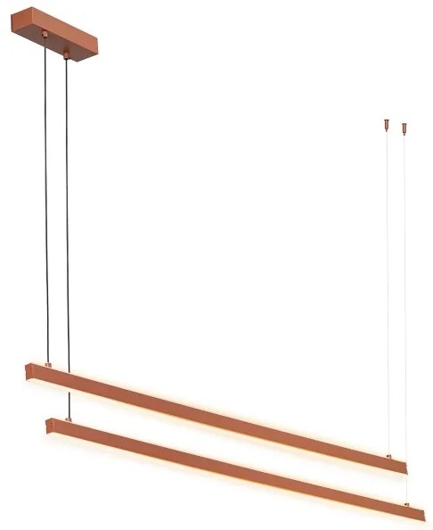 Argon 8837 - LED Csillár zsinóron MIAMI LED/74W/230V 3000K barna