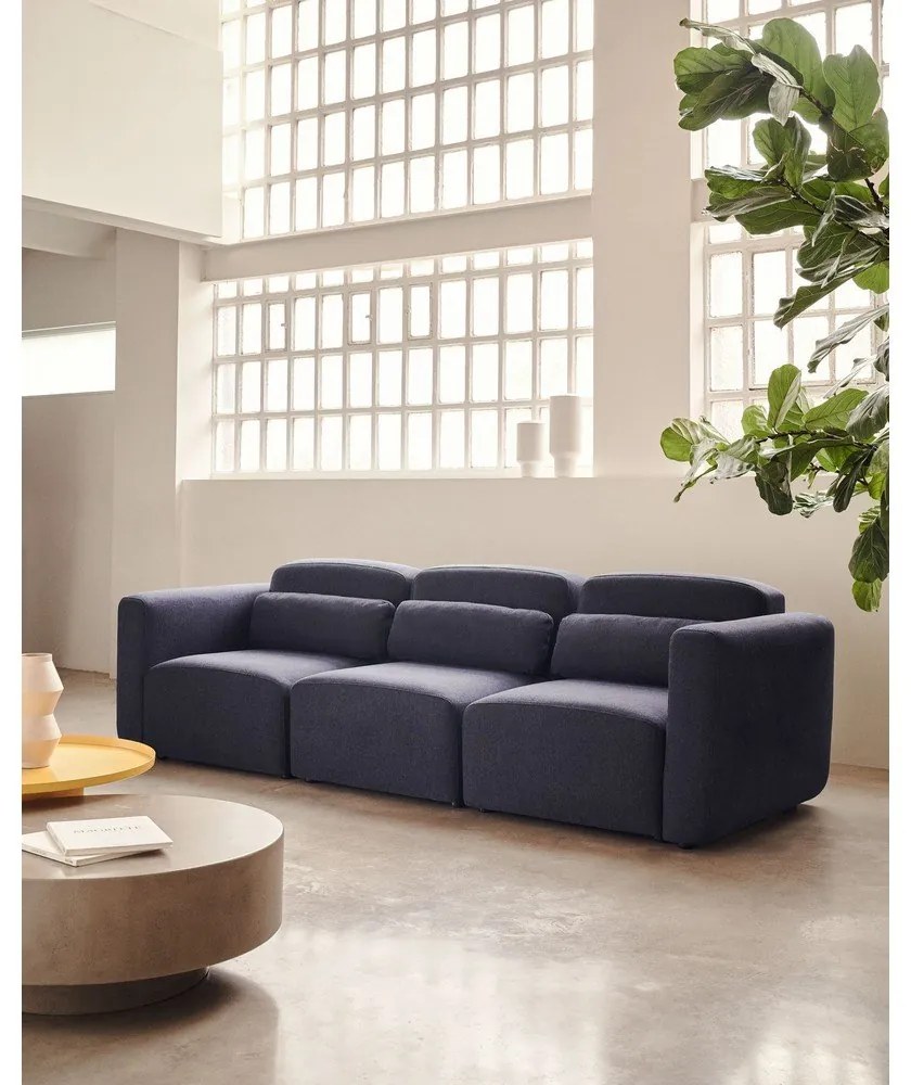 Sötétkék kanapé 263 cm Neom – Kave Home