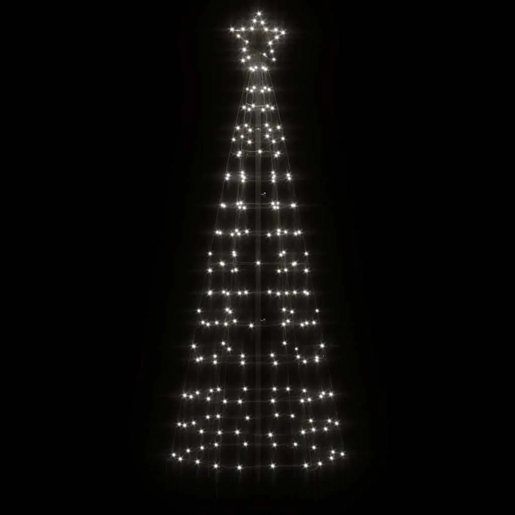 hideg fehér LED karácsonyfa tüskékkel 220 LED 180 cm