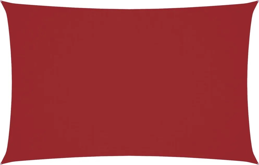 vidaXL piros téglalap alakú oxford-szövet napvitorla 2,5 x 5 m