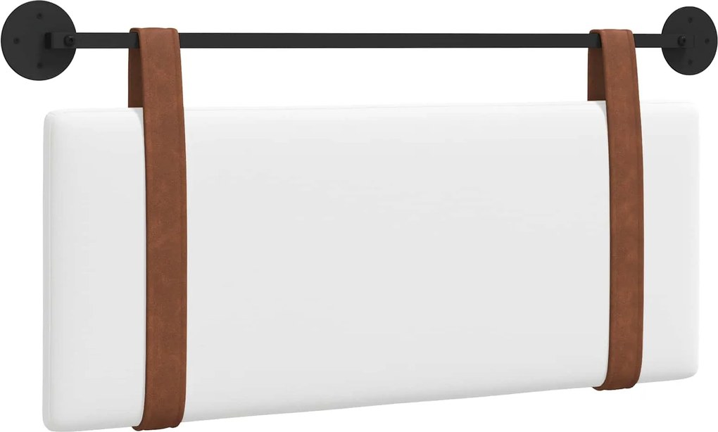 vidaXL Fali Fejtámla Falra szerelhető Fehér 100 x 40 cm Faanyag