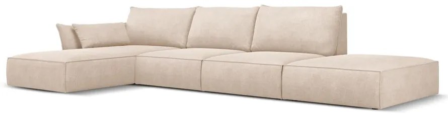 Bézs sarokkanapé (bal oldali) Vanda – Mazzini Sofas
