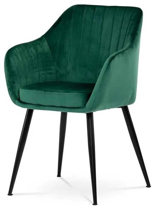 Zöld Bársony Étkezőszék. PIKA GRN4