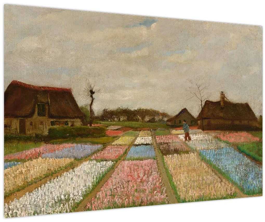 Kép - Vincent van Gogh, Flower Beds in Holland, reprodukciók (90x60 cm)