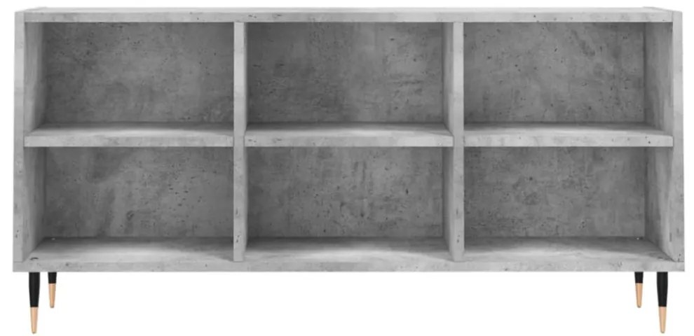 betonszürke szerelt fa TV-szekrény 103,5x30x50 cm