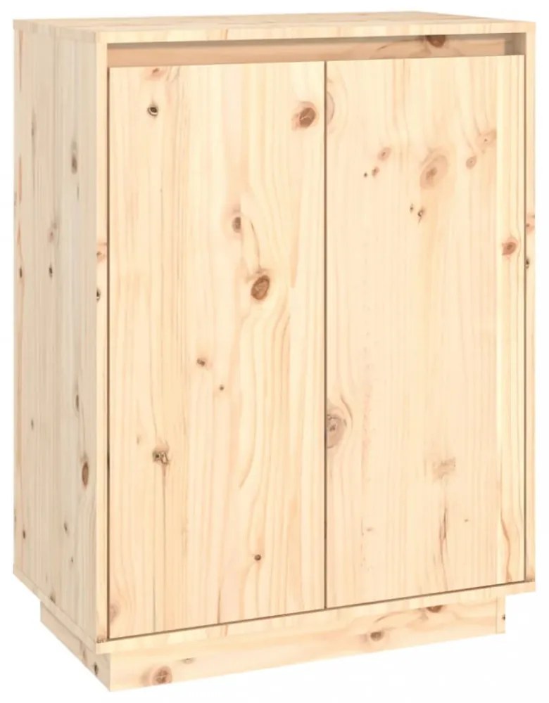 tömör fenyőfa cipőszekrény 60 x 35 x 80 cm