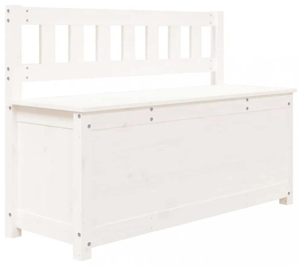 fehér tömör fenyőfa pad 110 x 41 x 76,5 cm