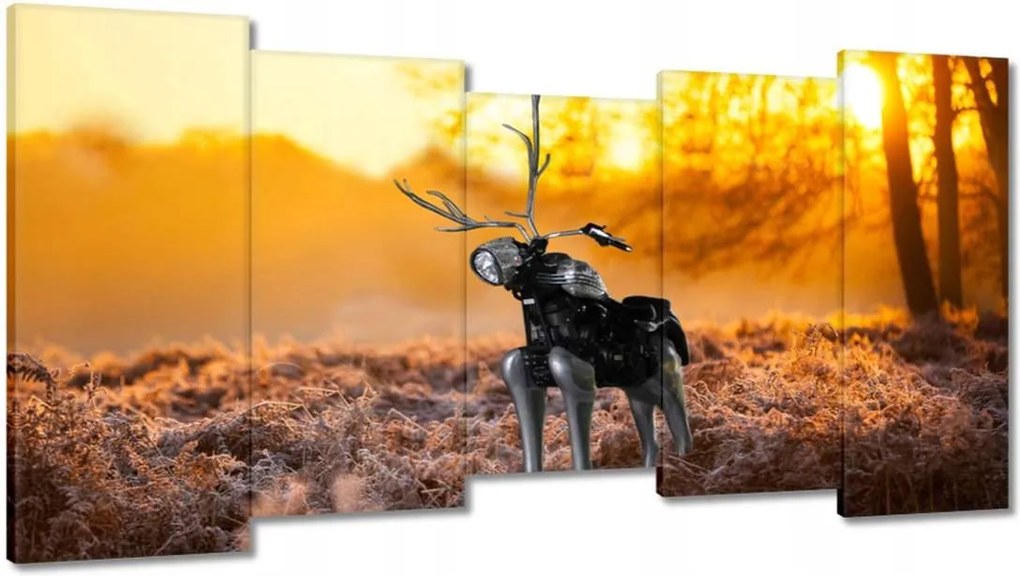 Festmények 150x80 Chopper az erdőn