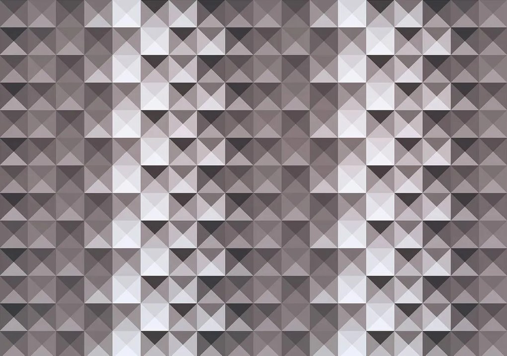 Fotótapéta - Szürke kockák (152,5x104 cm)