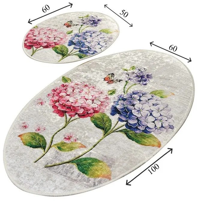 Fürdőszobai kilépő szett 2 db-os 60x100 cm Ortanca – Foutastic