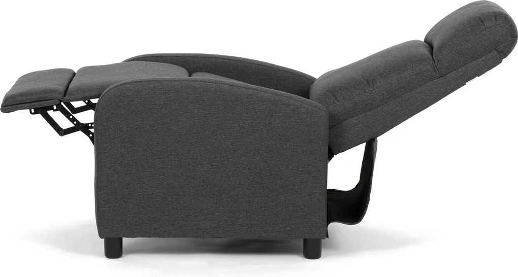 Polohovací křeslo, šedá, látka, TV-W3397 GREY2
