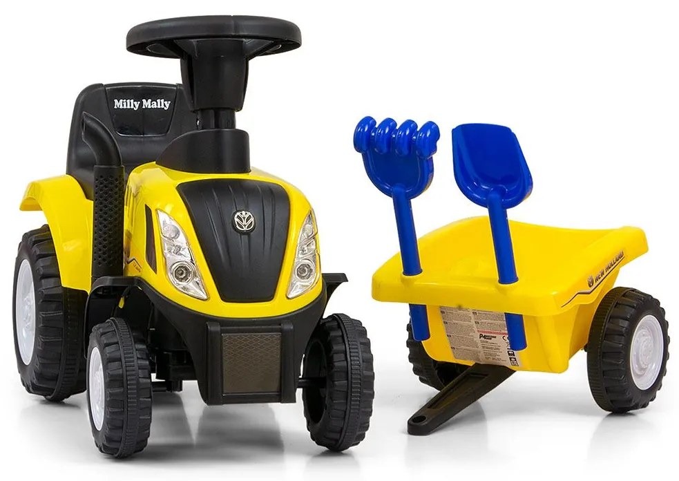 Bébitaxi NEW HOLLAND T7 TRAKTOR Milly Mally sárga