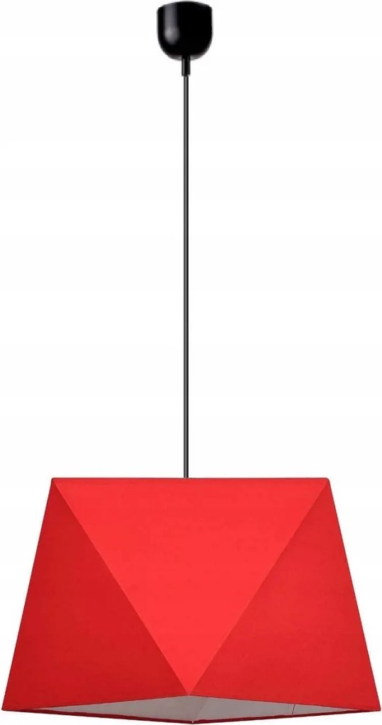 Mennyezeti függőlámpa Gyémánt lámpabúra piros