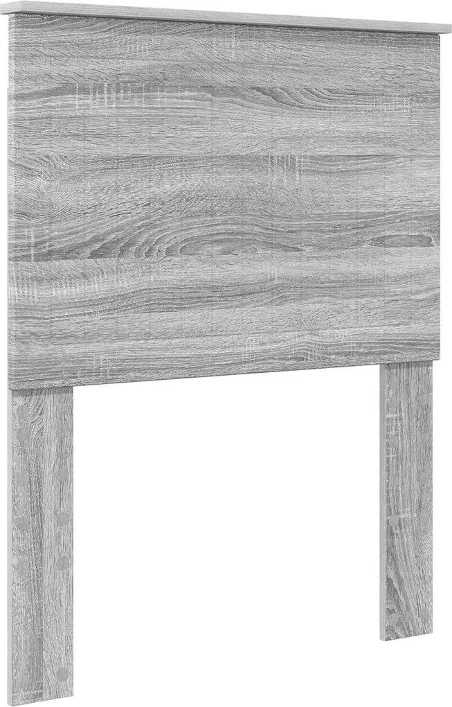vidaXL Fejtámla fejtámlával Szürke Sonoma 75 cm Faanyag
