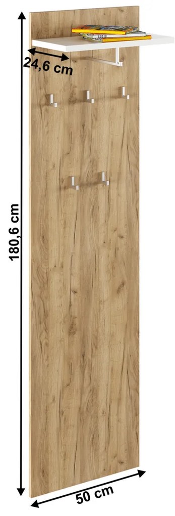 RIOMA TYP 19 akasztós panel, tölgyfa artisan