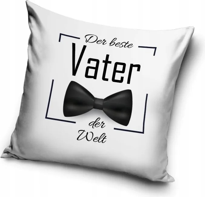 Der beste Vater Bow Tie párnahuzat 40x40 cm