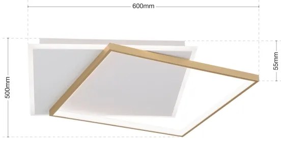 Orion DL 7-692 LED állítható mennyezeti lámpa EMANUEL LED/50W/230V fehér/arany
