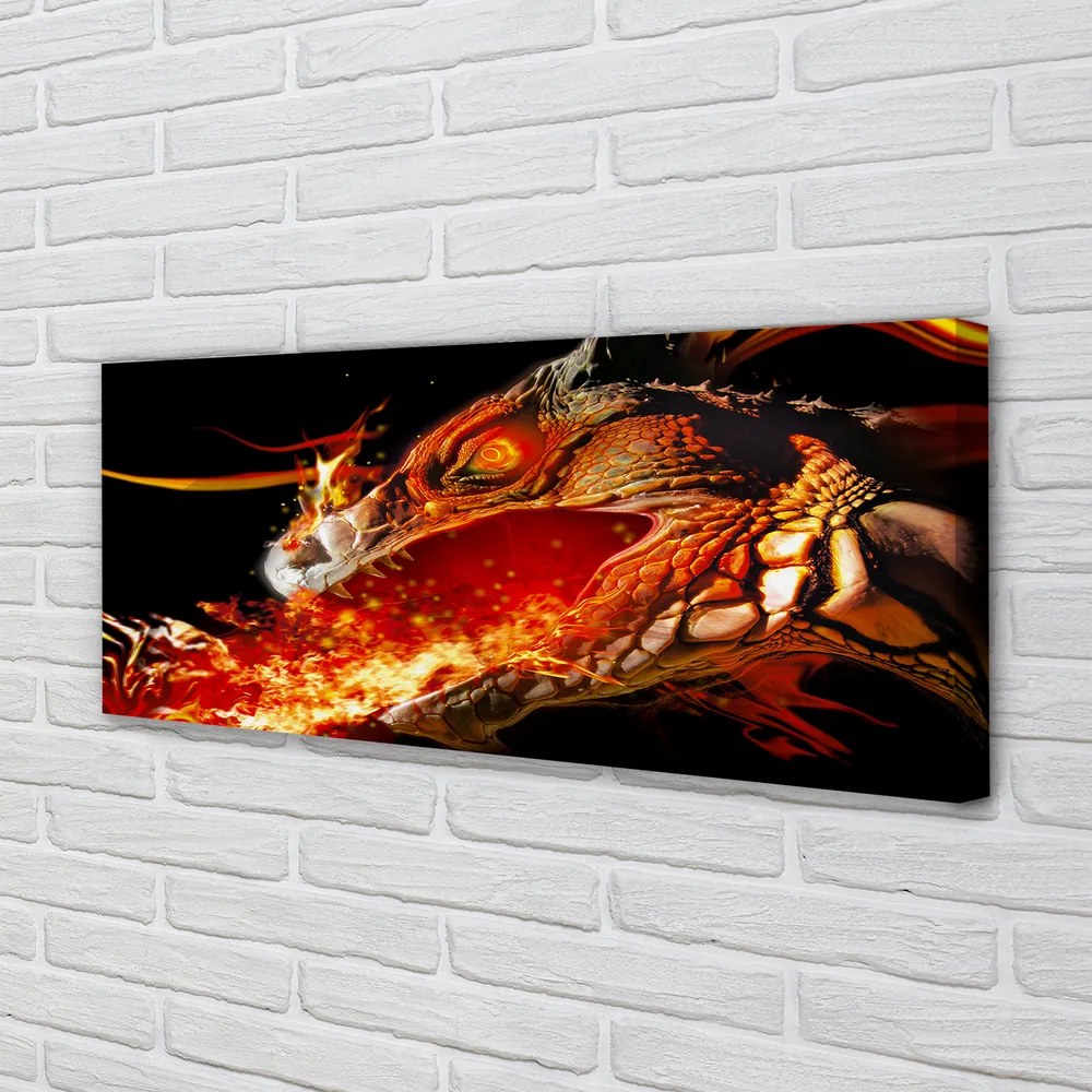 Canvas képek Tűzokádó sárkány 140x70 cm