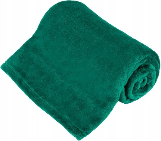 Bedsure flanel takaró 150 cm x 200 cm Palackzöld