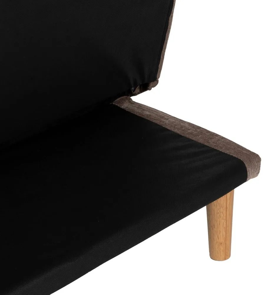 Barna zsenília kinyitható kanapé 178 cm – Ixia