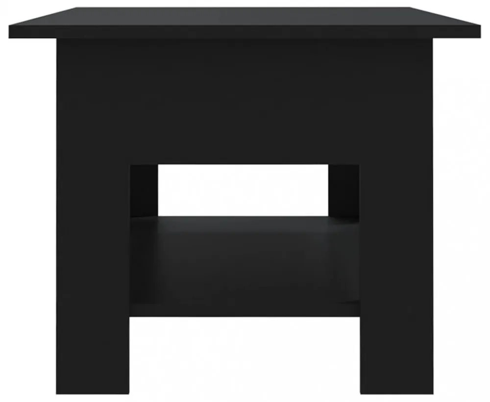 fekete szerelt fa dohányzóasztal 102 x 55 x 42 cm