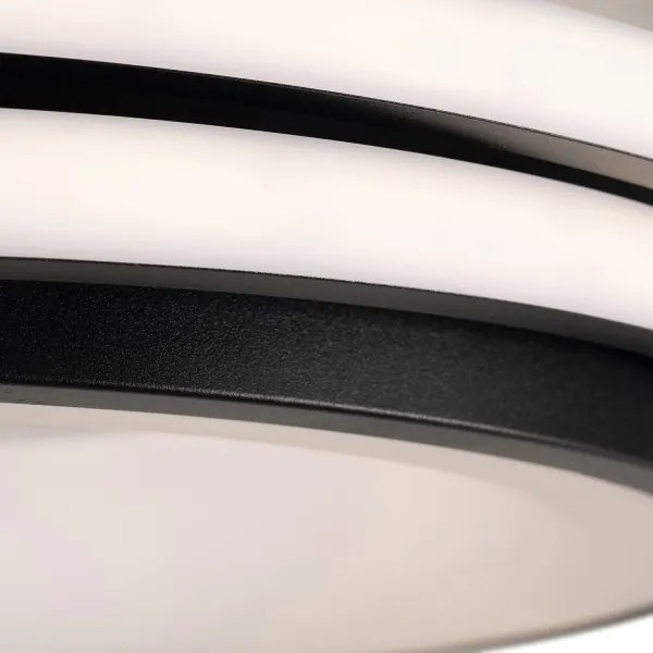 BRILAGI - LED dimmelhető mennyezeti lámpatest FLARE LED/84W/230V 47x51 cm fekete + távirányító