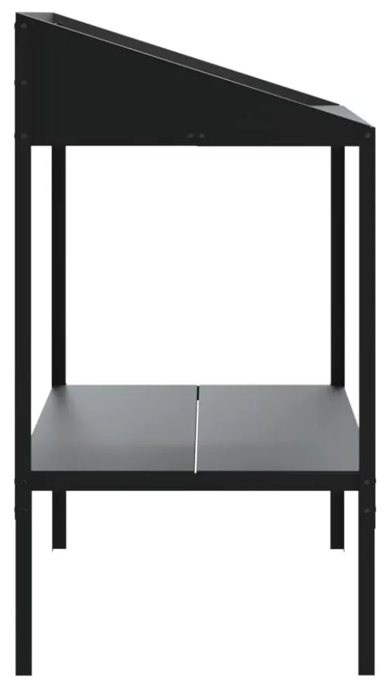 antracitszürke horganyzott acél növényállvány 75,5x54,5x100 cm