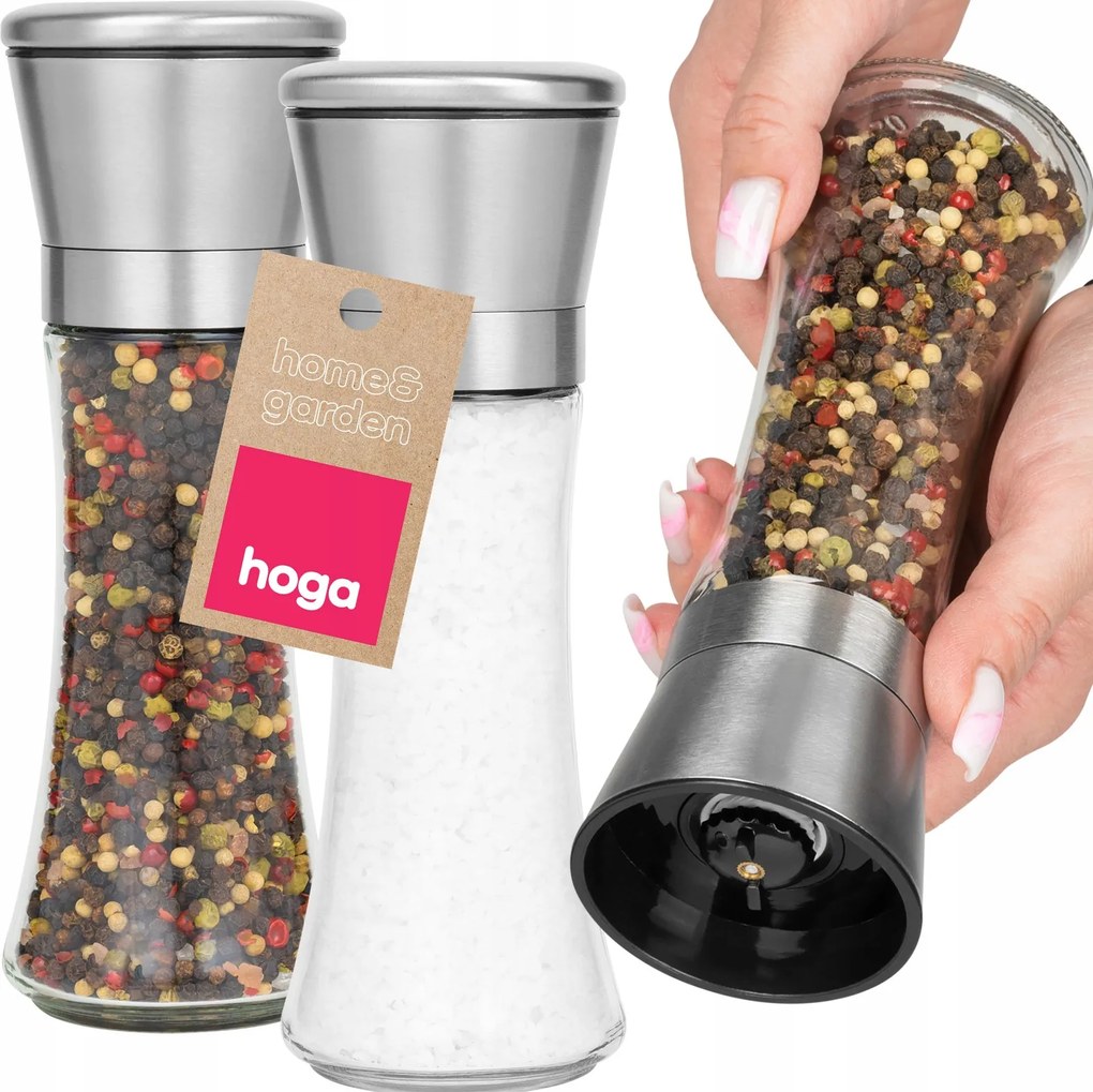 Borsdaráló Só Fűszerkeverék Konyhai Kézi Kerámia Üveg 210ml 2db